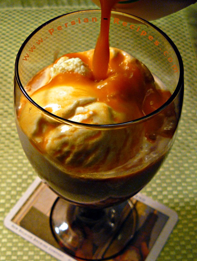 Aab Havij Bastani (Carrot Juice Ice-Cream Float)