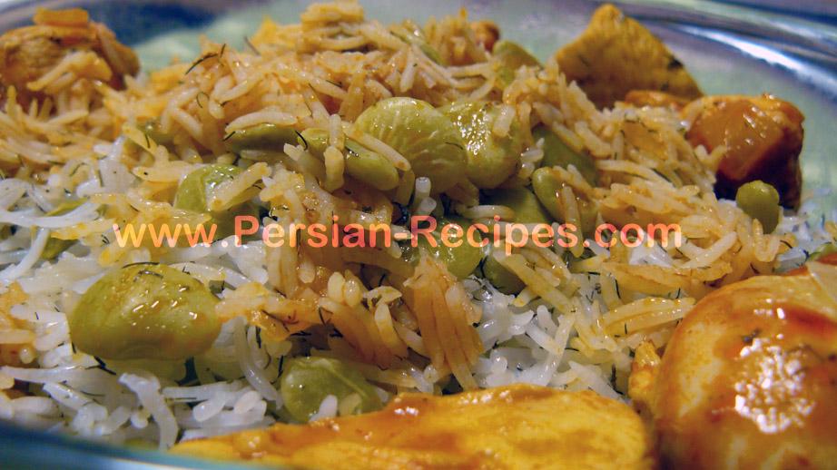 Baghali Polo Ba Morgh