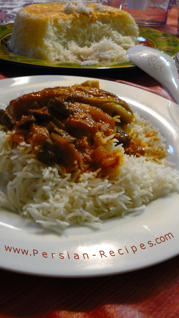 Khoresht-E Bademjan (Eggplant Stew)